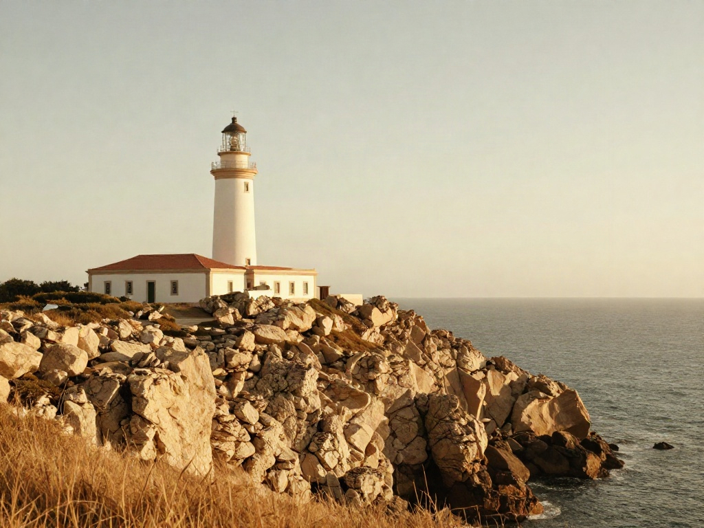 A white lighthouse overlooking Portugal’s sunlit Atlantic coast, a symbol of clear strategic direction